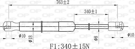 Open Parts GSR6465.10 - Vérin, capot-moteur cwaw.fr