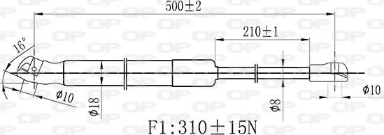 Open Parts GSR6468.10 - Vérin, capot-moteur cwaw.fr