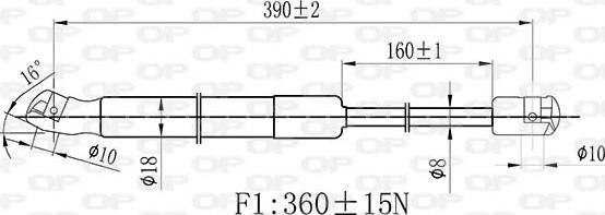 Open Parts GSR6467.00 - Vérin, capot-moteur cwaw.fr