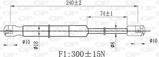 Open Parts GSR6434.00 - Vérin, capot-moteur cwaw.fr