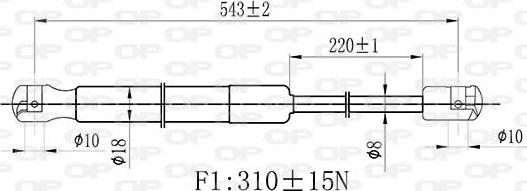 Open Parts GSR6432.00 - Vérin, capot-moteur cwaw.fr