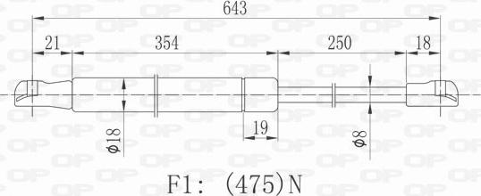 Open Parts GSR6428.00 - Vérin, capot-moteur cwaw.fr