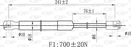 Open Parts GSR6525.00 - Vérin, capot-moteur cwaw.fr