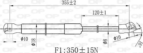 Open Parts GSR6526.00 - Vérin, capot-moteur cwaw.fr