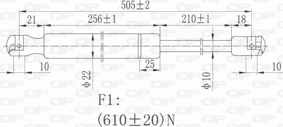 Open Parts GSR6049.00 - Vérin de hayon, de coffre cwaw.fr