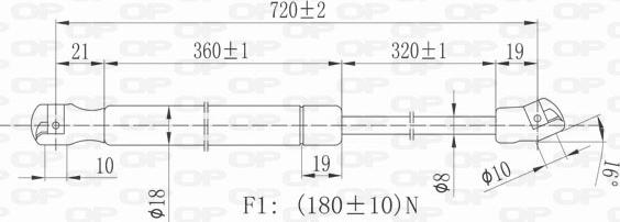 Open Parts GSR6045.00 - Vérin, capot-moteur cwaw.fr