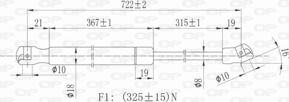 Open Parts GSR6064.00 - Vérin, capot-moteur cwaw.fr