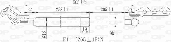 Open Parts GSR6026.10 - Vérin de hayon, de coffre cwaw.fr