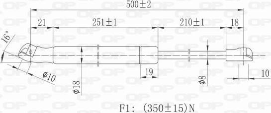 Open Parts GSR6155.00 - Vérin, capot-moteur cwaw.fr