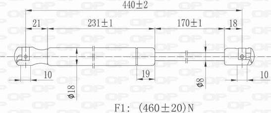 Open Parts GSR6134.00 - Vérin de hayon, de coffre cwaw.fr