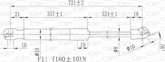 Open Parts GSR6355.00 - Vérin, capot-moteur cwaw.fr