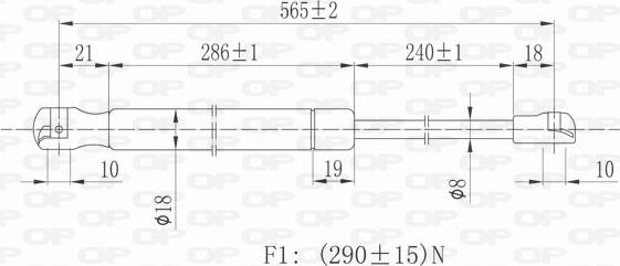 Open Parts GSR6357.00 - Vérin, capot-moteur cwaw.fr