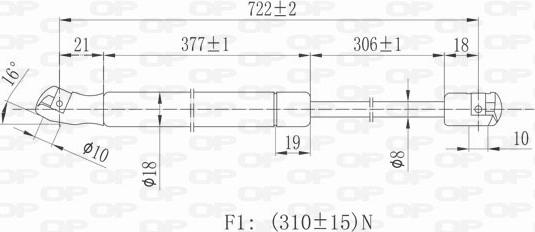 Open Parts GSR6266.00 - Vérin, capot-moteur cwaw.fr