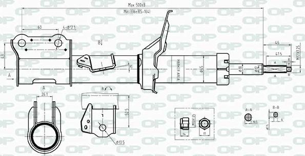 Open Parts SAB8451.31 - Amortisseur cwaw.fr