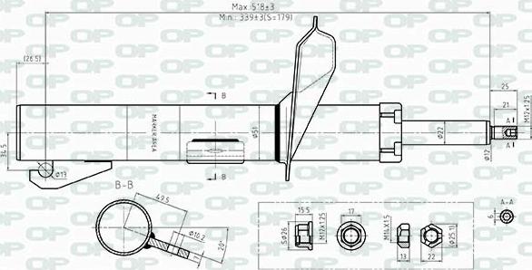 Open Parts SAB8403.31 - Amortisseur cwaw.fr