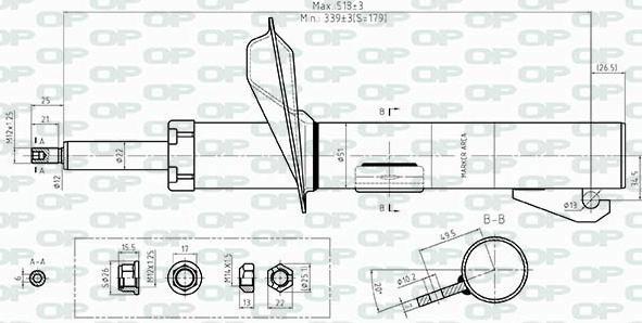 Open Parts SAB8402.31 - Amortisseur cwaw.fr