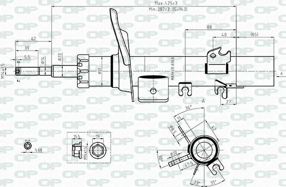 Open Parts SAB8418.31 - Amortisseur cwaw.fr