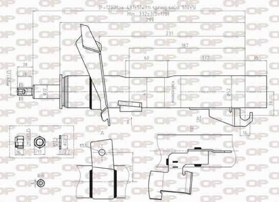 Open Parts SAB8489.31 - Amortisseur cwaw.fr