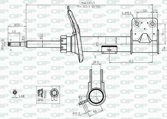 Open Parts SAB8481.31 - Amortisseur cwaw.fr