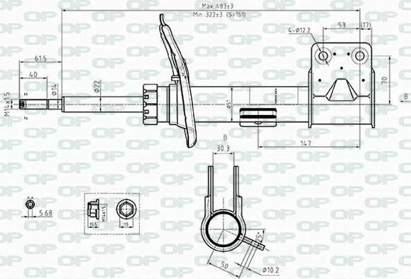 Open Parts SAB8482.31 - Amortisseur cwaw.fr