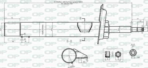 Open Parts SAB8438.31 - Amortisseur cwaw.fr