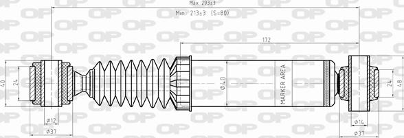 Open Parts SAB8420.12 - Amortisseur cwaw.fr