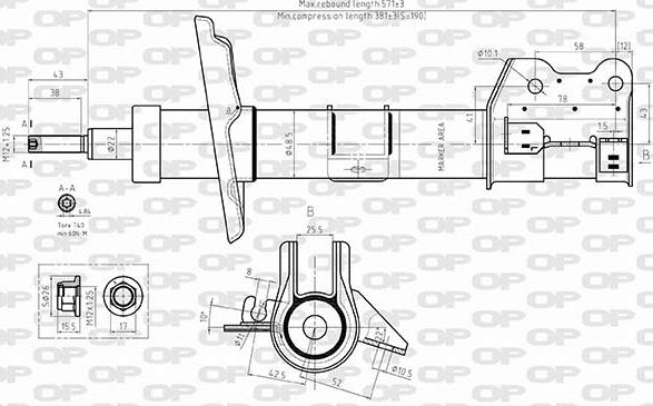 Open Parts SAB8598.31 - Amortisseur cwaw.fr