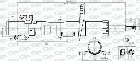 Open Parts SAB8540.31 - Amortisseur cwaw.fr