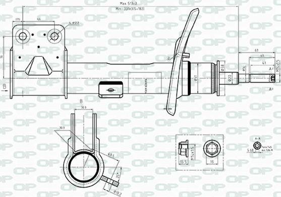 Open Parts SAB8543.31 - Amortisseur cwaw.fr