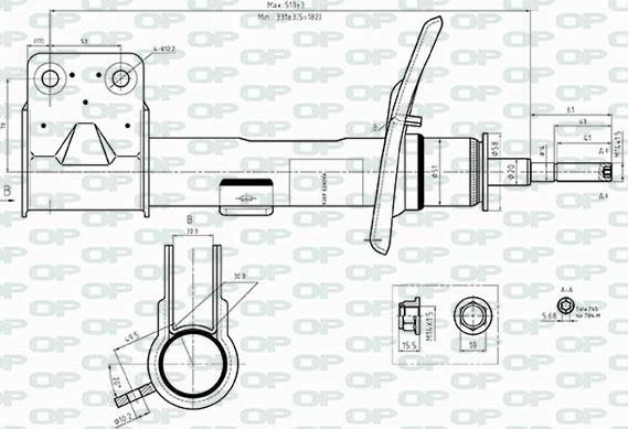 Open Parts SAB8542.31 - Amortisseur cwaw.fr