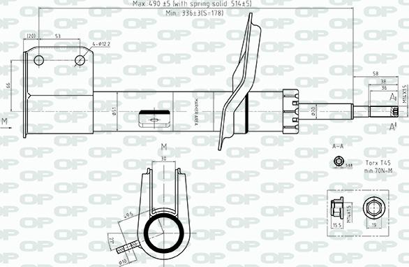 Open Parts SAB8555.31 - Amortisseur cwaw.fr