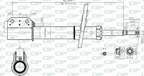 Open Parts SAB8557.31 - Amortisseur cwaw.fr