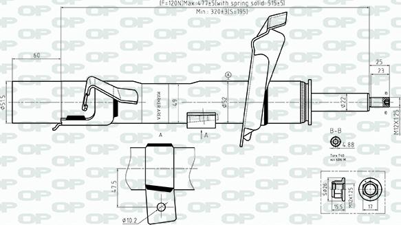 Open Parts SAB8560.31 - Amortisseur cwaw.fr