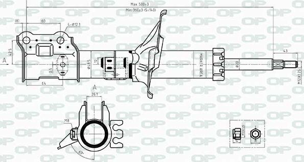 Open Parts SAB8504.11 - Amortisseur cwaw.fr