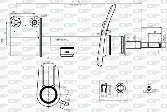 Open Parts SAB8506.31 - Amortisseur cwaw.fr