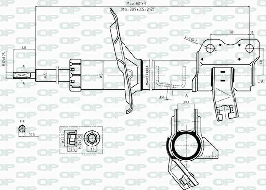 Open Parts SAB8508.32 - Amortisseur cwaw.fr