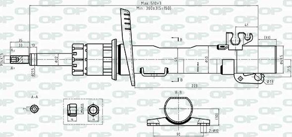 Open Parts SAB8519.31 - Amortisseur cwaw.fr