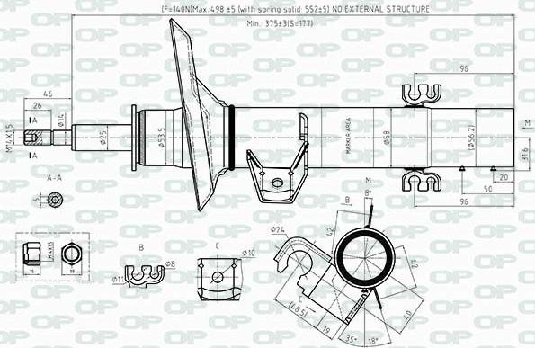 Open Parts SAB8514.31 - Amortisseur cwaw.fr