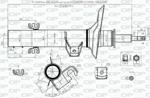 Open Parts SAB8515.31 - Amortisseur cwaw.fr