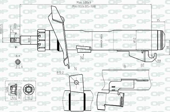 Open Parts SAB8511.31 - Amortisseur cwaw.fr