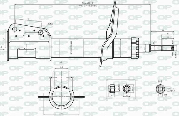 Open Parts SAB8513.31 - Amortisseur cwaw.fr