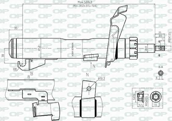 Open Parts SAB8512.31 - Amortisseur cwaw.fr