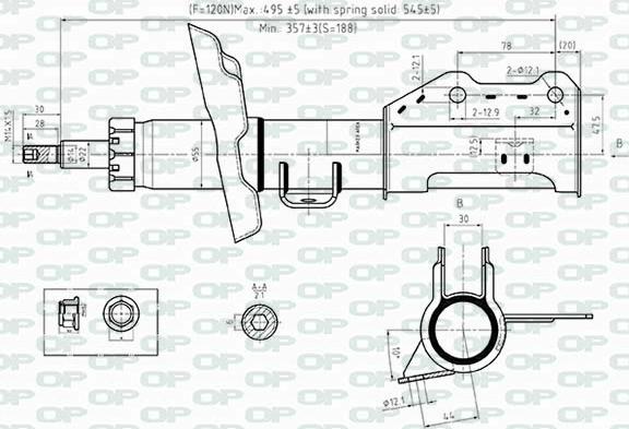 Open Parts SAB8517.31 - Amortisseur cwaw.fr