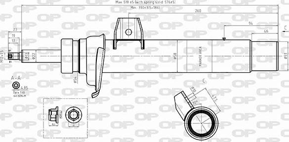 Open Parts SAB8588.31 - Amortisseur cwaw.fr