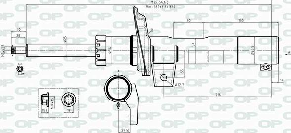 Open Parts SAB8534.31 - Amortisseur cwaw.fr