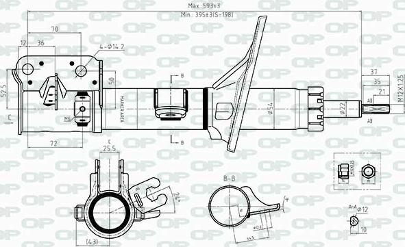 Open Parts SAB8520.32 - Amortisseur cwaw.fr