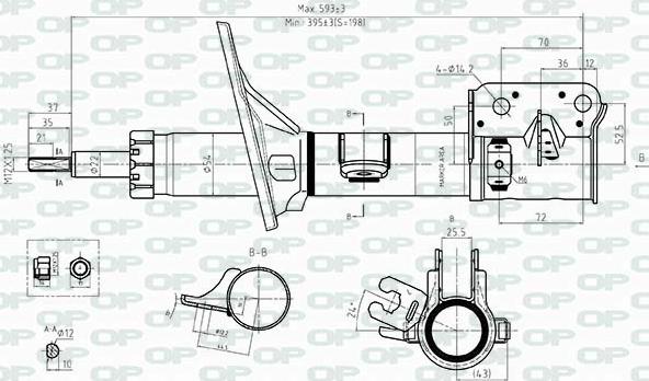 Open Parts SAB8521.32 - Amortisseur cwaw.fr