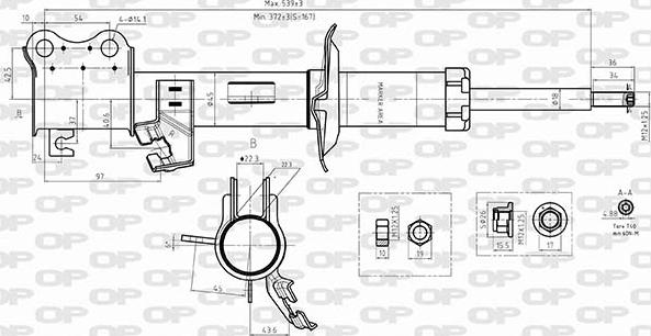 Open Parts SAB8574.31 - Amortisseur cwaw.fr