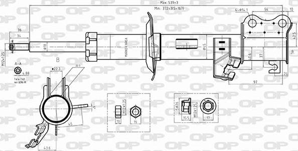 Open Parts SAB8575.31 - Amortisseur cwaw.fr