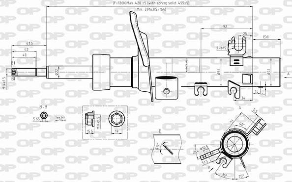 Open Parts SAB8578.31 - Amortisseur cwaw.fr